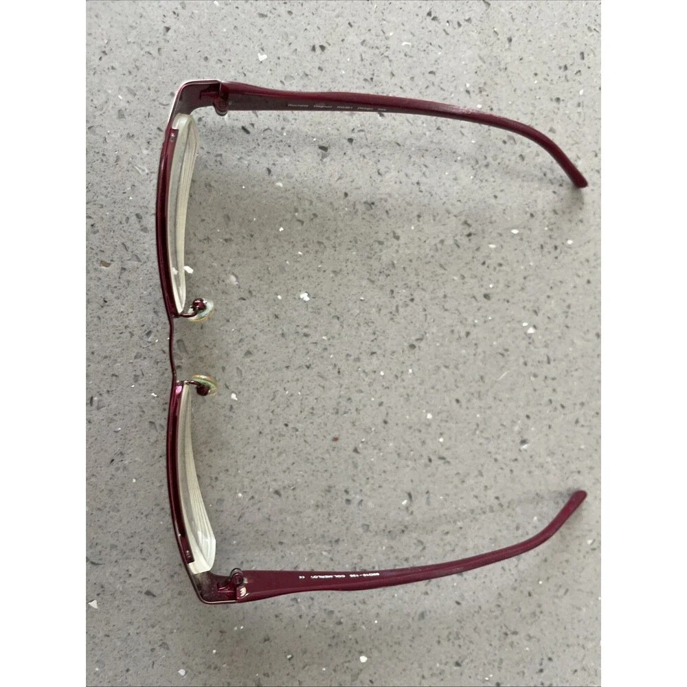 Rochelle Gagnon RG361 Italy Eyeglasses Frames ONLY 50-18-135 Col. Merlot red